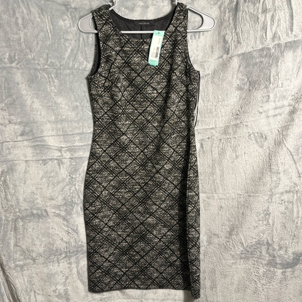 Hailey 23 dress nwt stitch fix xs Morton Knit Dress black sleeveless sheath